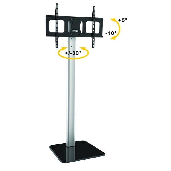 Techly ICA-TR11 tv-beslag 177,8 cm (70") Sort, Sølv