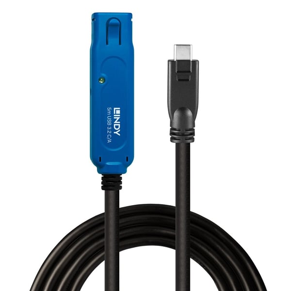Lindy 43380 USB-kabel USB 3.2 Gen 1 (3.1 Gen 1) 5 m USB C USB A Sort