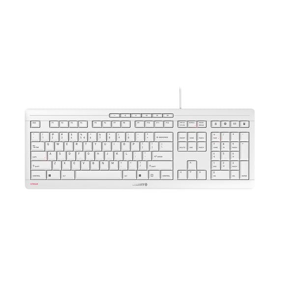 Contour Design STREAM tangentbord Kontor USB QWERTY Engelska (USA) Vit