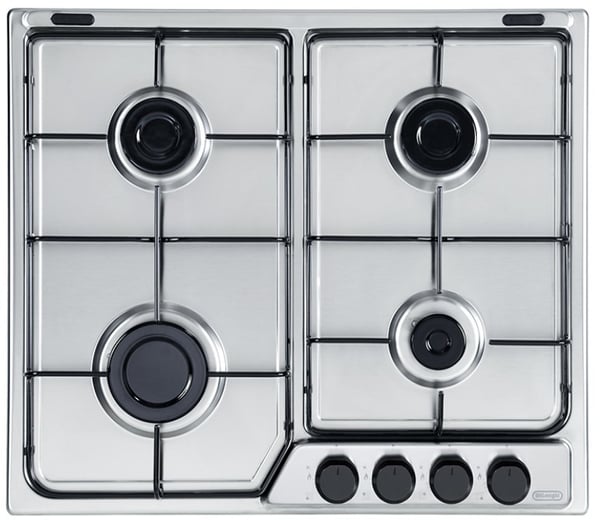 De’Longhi FFA 46 ASV kogeplade Rustfrit stål Indbygget 60 cm Gaskomfur 4 zone(s)