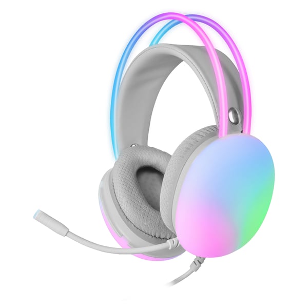 Mars Gaming MHGLOW kuulokkeet ja kuulokemikrofoni Langallinen Pääpanta Pelaaminen USB A-tyyppi Valkoinen