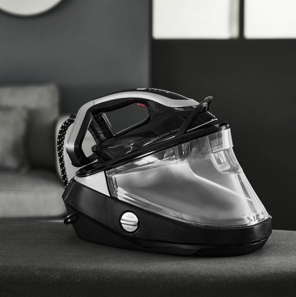 Tefal Pro Express Vision GV9821 3000 W 1,2 L Durilium AirGlide Autoclean soleplate Sort, Sølv