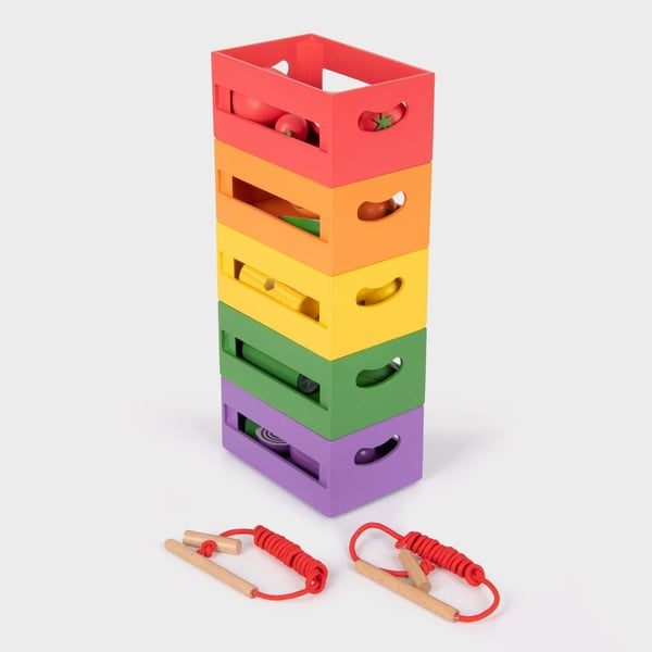 Tickit Wooden Sorting Fruit & Vegetable Crates