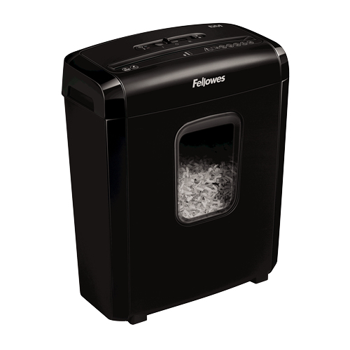 Fellowes Powershred 6M papirmakulator Mikromakulering Sort