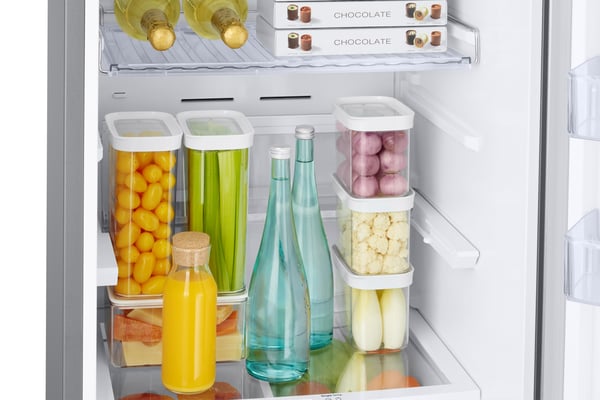 Samsung RB38C676CS9 Fritstående Rustfrit stål