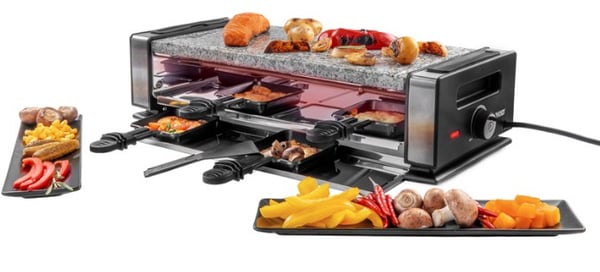 Unold 48760 raclettepannu 8 henkilö(t) 1200 W Musta, Ruostumaton teräs