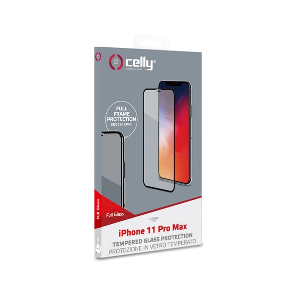 Celly FULLGLASS1002BK Matkapuhelimen näyttö- ja taustasuoja Kirkas näytönsuoja Apple 1 kpl