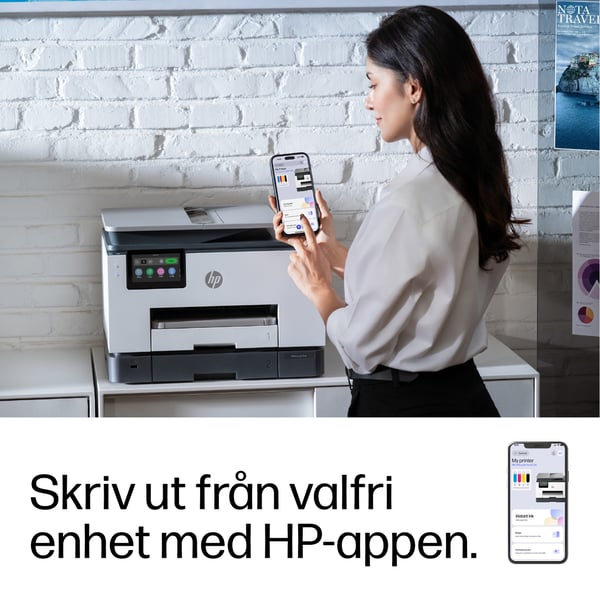 HP OfficeJet Pro 9135e Trådlöst All-in-One Färg Skrivare, Instant Ink; Dubbelsidig utskrift