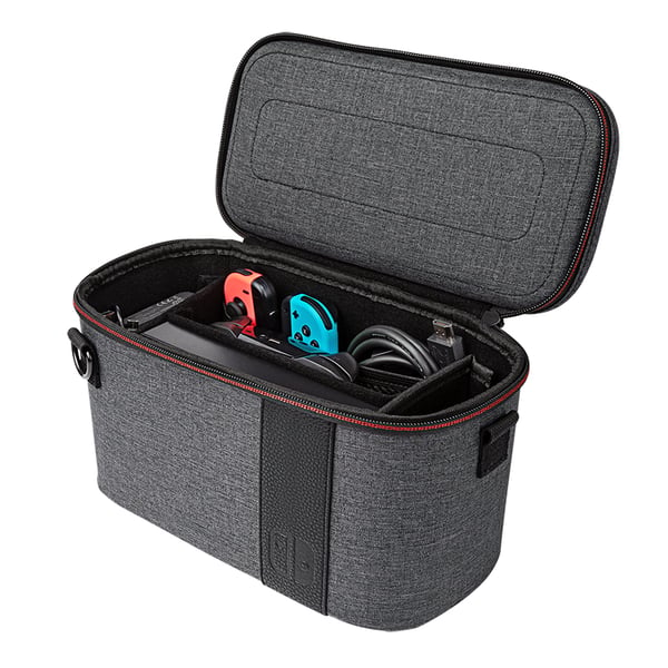 PDP 500-141-EU kannettavan pelikonsolin suojakotelo Hardshell case -kotelo Nintendo Harmaa