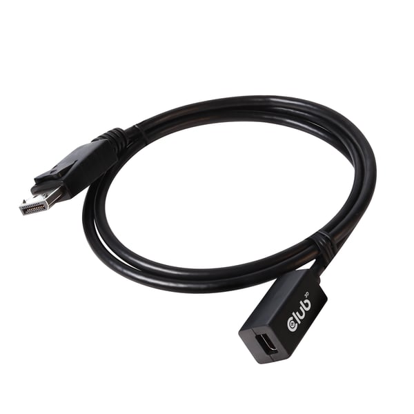 CLUB3D CAC-1120 DisplayPort-kaapeli 1 m Mini DisplayPort Musta