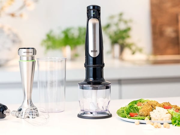 Braun MQ 7025X 0,6 L Upotettava sekoitin 1000 W Musta, Ruostumaton teräs