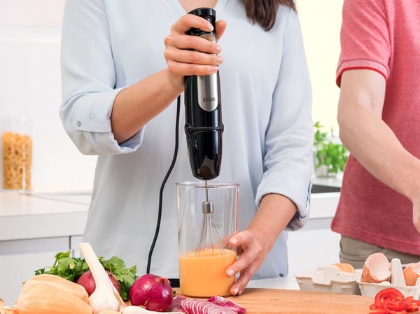 Braun MQ 7025X 0,6 L Upotettava sekoitin 1000 W Musta, Ruostumaton teräs