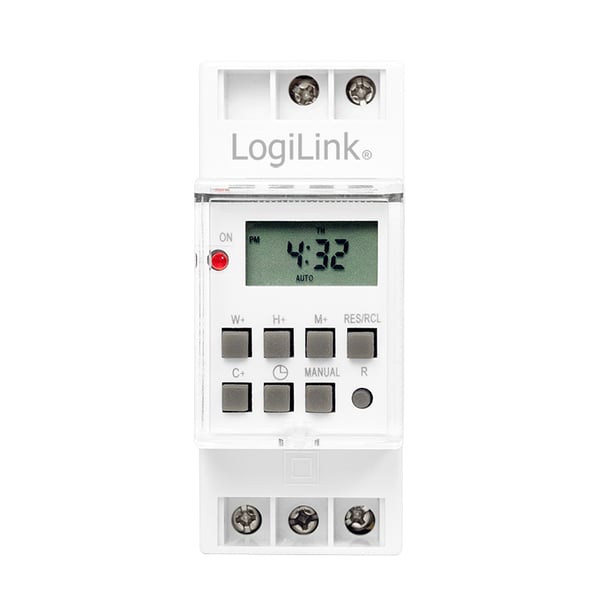 LogiLink ET0010 sähköinen ajastin Valkoinen Päivä-/viikkoajastin