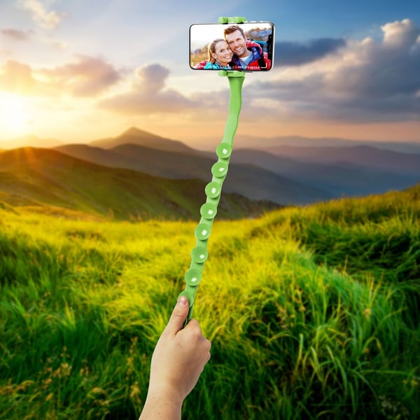 Celly Snake selfiestang Universel Grøn