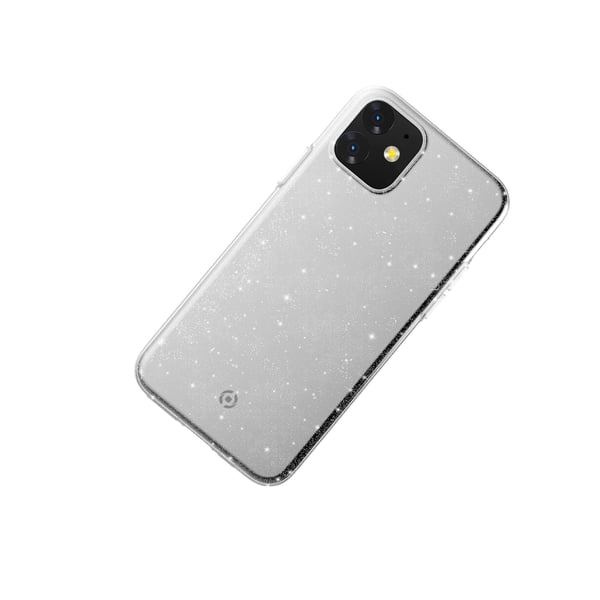 Celly Sparkle mobiltelefon etui 15,5 cm (6.1") Cover Transparent, Hvid