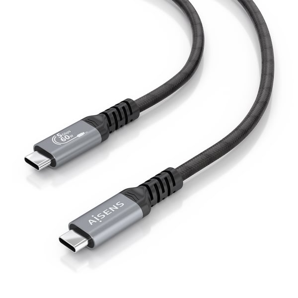 AISENS A107-0991 USB-kabel USB 3.2 Gen 1 (3.1 Gen 1) 7 m USB C 5 Gbit/sek. 60 W Sort