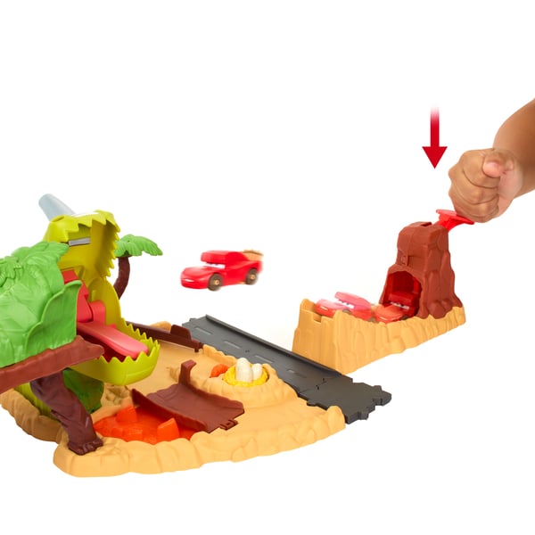 Disney Pixar Cars Disney og Pixar Biler på tur-legesæt med dinosaurlegeplads