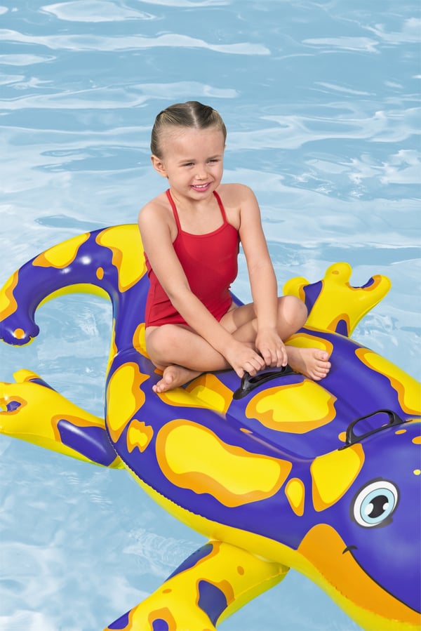 Bestway 41502 pool- och badmadrass Lila, Gul Monokromatiskt Polyvinylklorid (PVC) Sittbadleksak