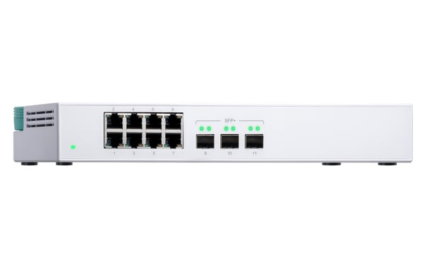 QNAP QSW-308S verkkokytkin Hallitsematon Gigabit Ethernet (10/100/1000) Valkoinen