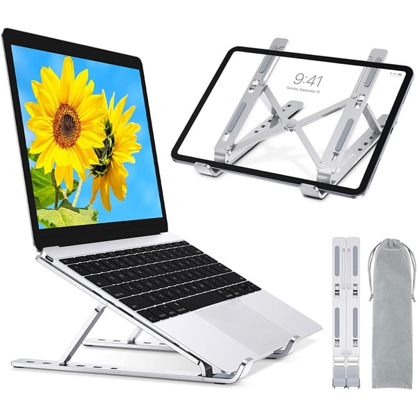 Techly ICA-TBL 134TY Ställ för bärbara datorer Ställ till bärbara datorer Silver 40,6 cm (16")