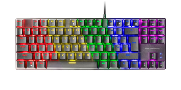 Mars Gaming MK80 tastatur Spil USB QWERTY US engelsk Sort
