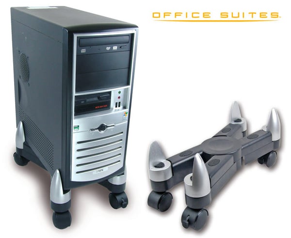 Fellowes 8039001 CPU holder PC Sort, Sølv