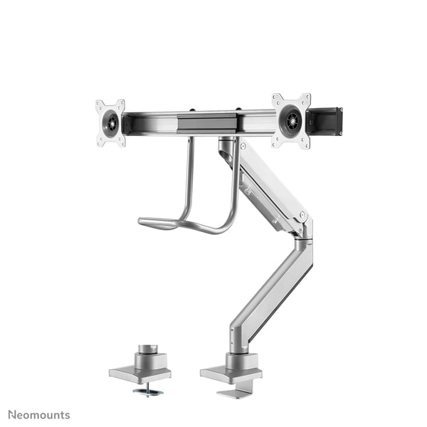 Neomounts NM-D775DXSILVER monitorin kiinnike ja jalusta 81,3 cm (32") Vastaanotto Hopea