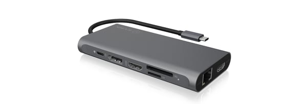 ICY BOX IB-DK4050-CPD Kabel USB 3.2 Gen 1 (3.1 Gen 1) Type-C Antracit