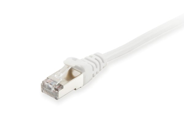 Equip 606002 verkkokaapeli Valkoinen 0,5 m Cat6a S/FTP (S-STP) Pyöreä