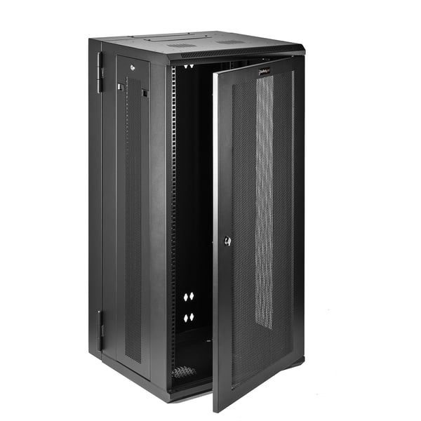 StarTech.com RK2620WALHM stativ 26U Vægmonteret stativ Sort