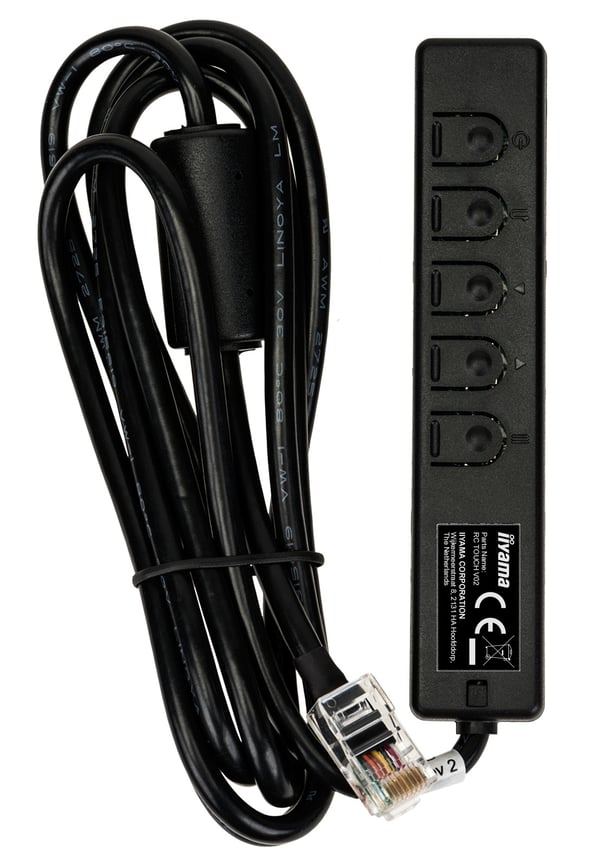 iiyama RC TOUCHV03 el-ledning Sort
