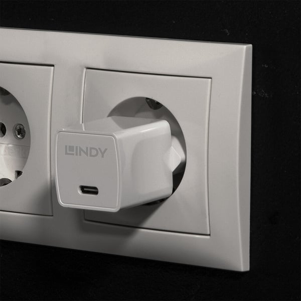 Lindy 73410 oplader til mobil enhed Smartphone Hvid Vekselstrøm Indendørs