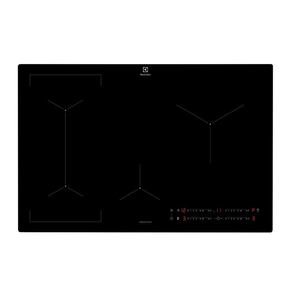 Electrolux EIL83443 Sort Indbygget 80 cm Zone induktionskogeplade 4 zone(s)