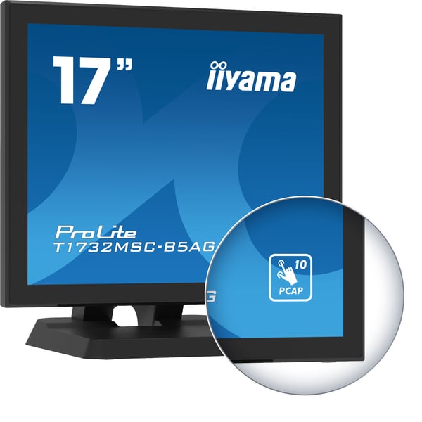 iiyama ProLite T1732MSC-B5AG computerskærm 43,2 cm (17") 1280 x 1024 pixel LED Berøringsskærm Sort