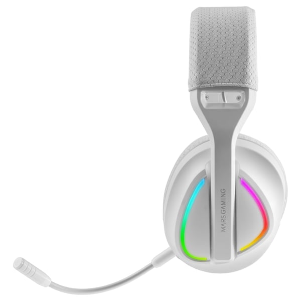 Mars Gaming MHWQUASARW hovedtelefoner/headset Trådløs Spil USB Type-C / USB Type-A Bluetooth Hvid