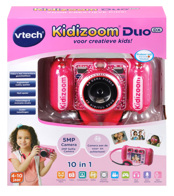 VTech KidiZoom Duo DX roze Digitalt kamera til børn