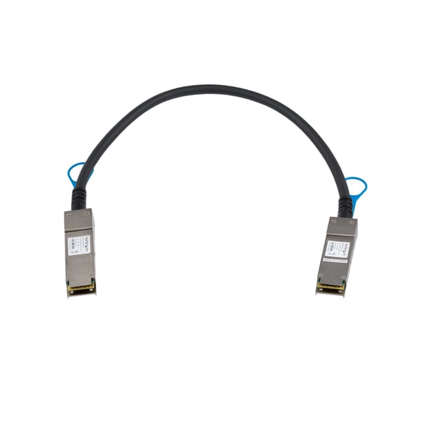 StarTech.com QSFP40GPC05M InfiniBand og fiberoptisk kabel 0,5 m QSFP+ Sort