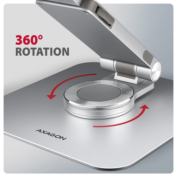 Axagon STND-LR laptop stativ Stander til laptop og tablet Sølv 43,9 cm (17.3")