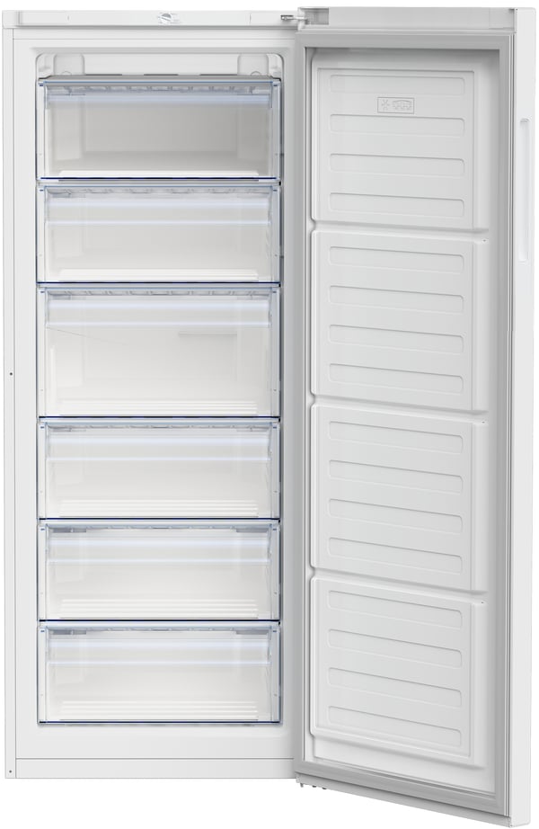 Beko RFSA240M41WN Stående fryser Fritstående 215 L Hvid