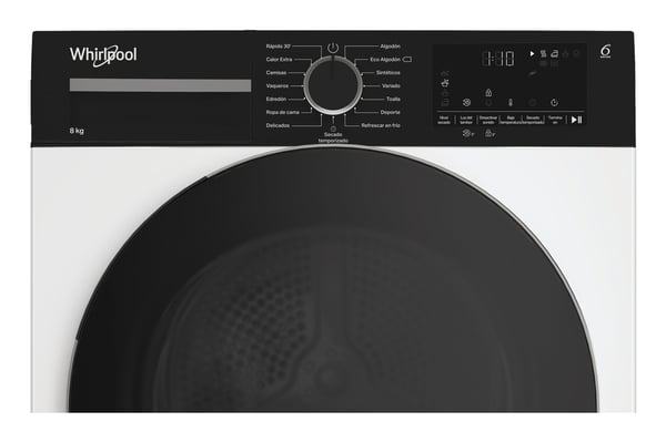 Whirlpool C WSD 83M WBS ES tørretumbler Fritstående Front-læsning 8 kg Hvid