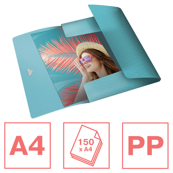 Esselte 626224 folder Polypropylen (PP) Forskellige farver A4