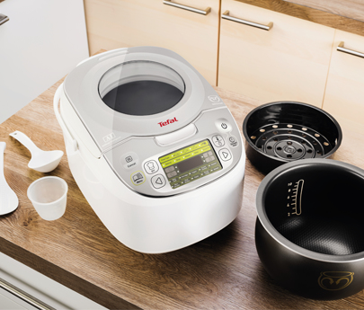 Tefal RK8121 riskokare 750 W Silver, Vit