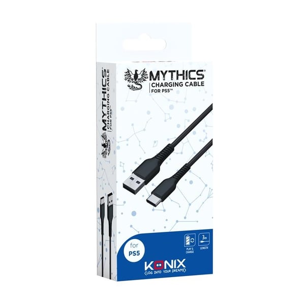 Konix 61881112597 USB-kablar 3 m USB A USB C Svart