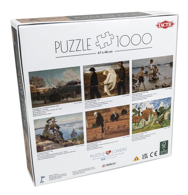 Tactic 58689 puslespil 1000 stk Kunst