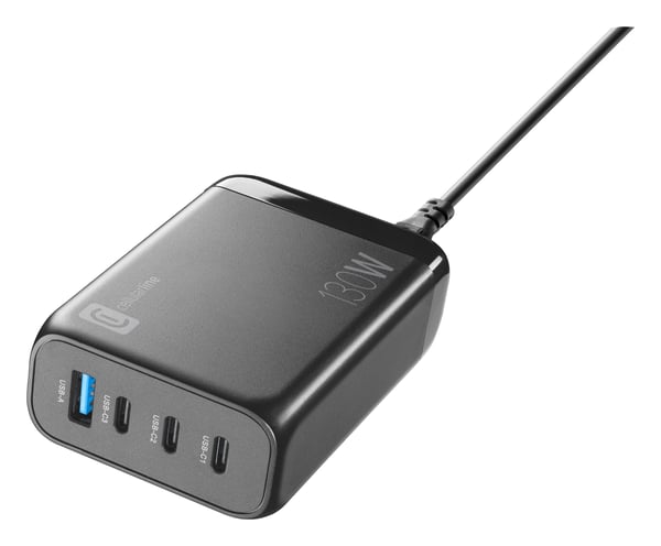Cellularline 8018080471667 Kannettava tietokone, Universaali Musta AC Pikalataus Sisätila
