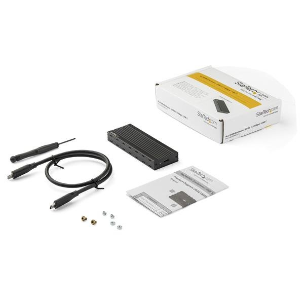 StarTech.com M2E1BMU31C drevkabinet SSD kabinet Sort M.2