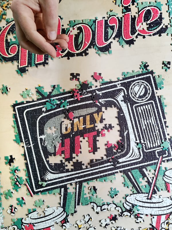Tactic Puzzle Lovers Vintage Posters Retro Movie Collection 1000 pcs puzzle