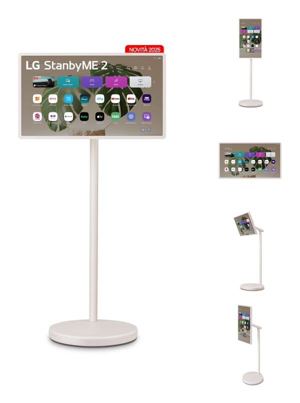 LG StanbyME 2 27LX6TDGA Kannettava näyttö Beige 68,6 cm (27") LED 2560 x 1440 pikseliä