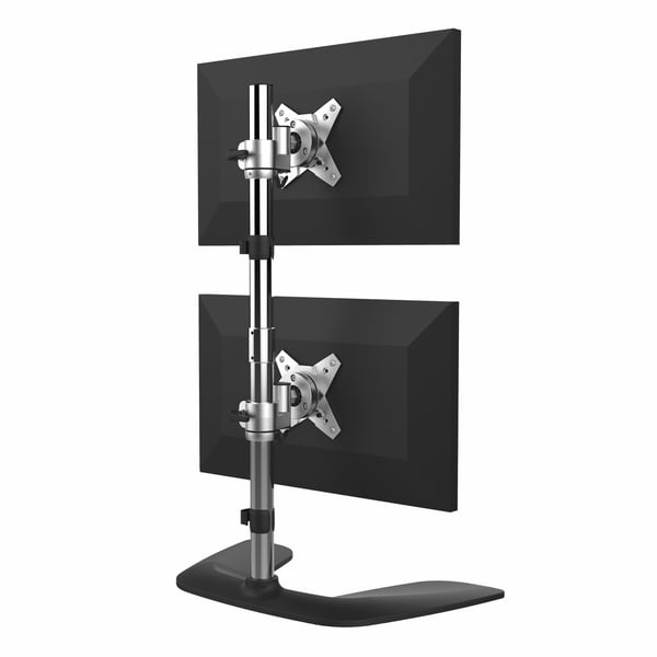 StarTech.com ARMDUOVS monitorin kiinnike ja jalusta 68,6 cm (27") Vastaanotto Musta, Hopea