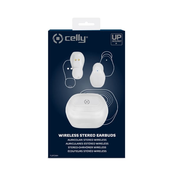 Celly FLIP2 Kuulokkeet True Wireless Stereo (TWS) In-ear Puhelut/Musiikki USB Type-C Bluetooth Valkoinen